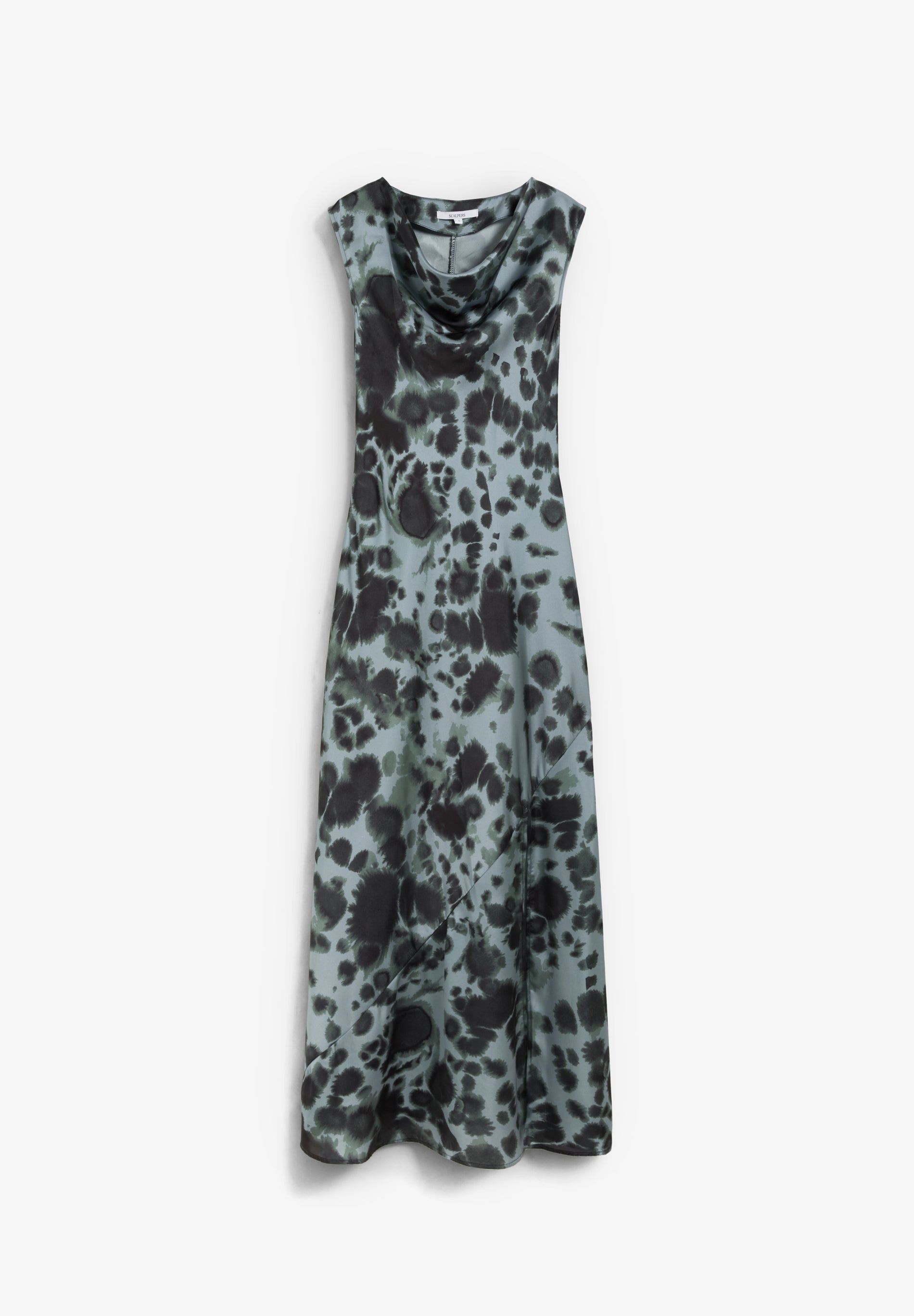 PRINTED SATIN DRESS