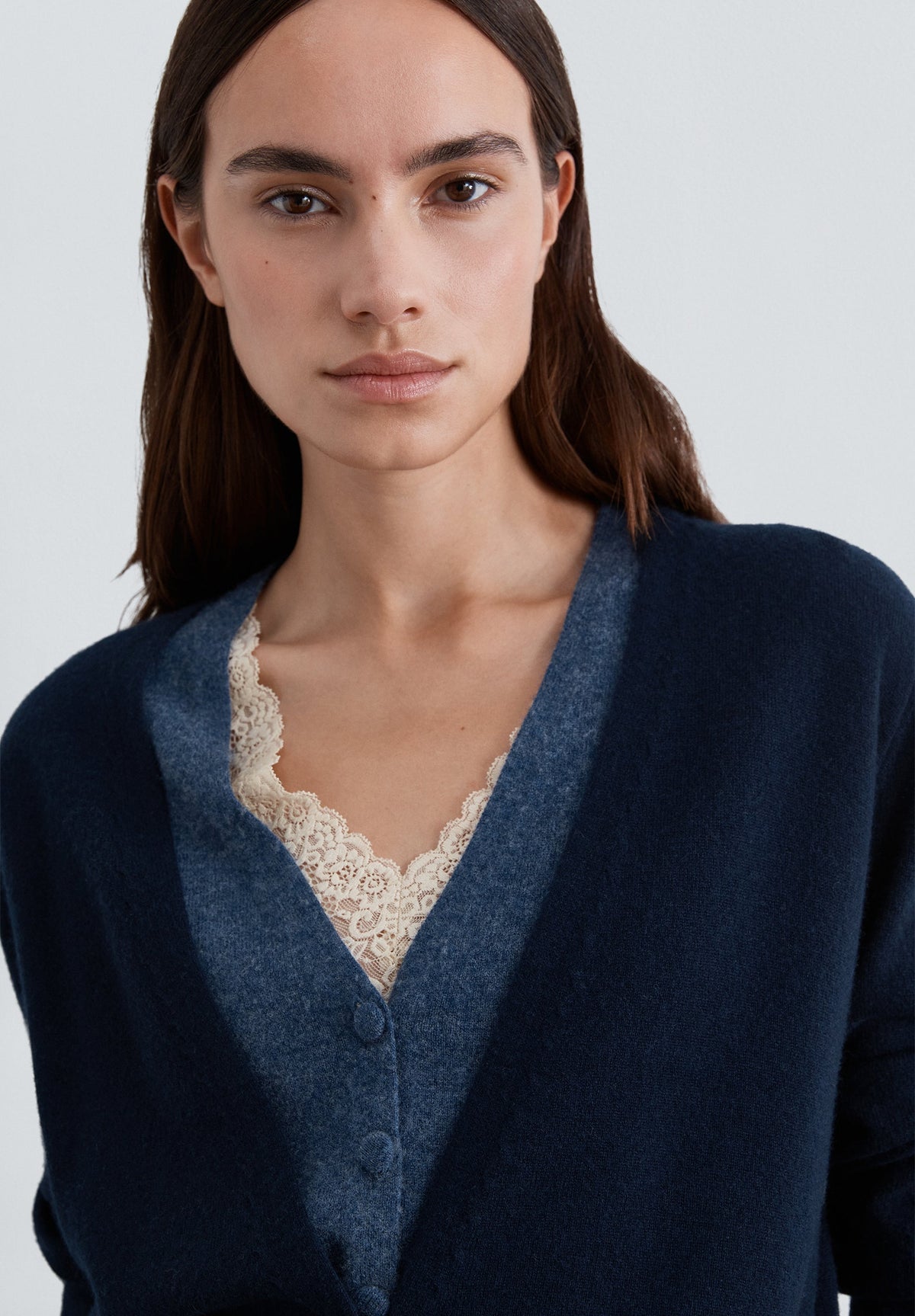DOUBLE CARDIGAN WITH BUTTONS