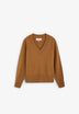 V-NECK RIBBED SWEATER