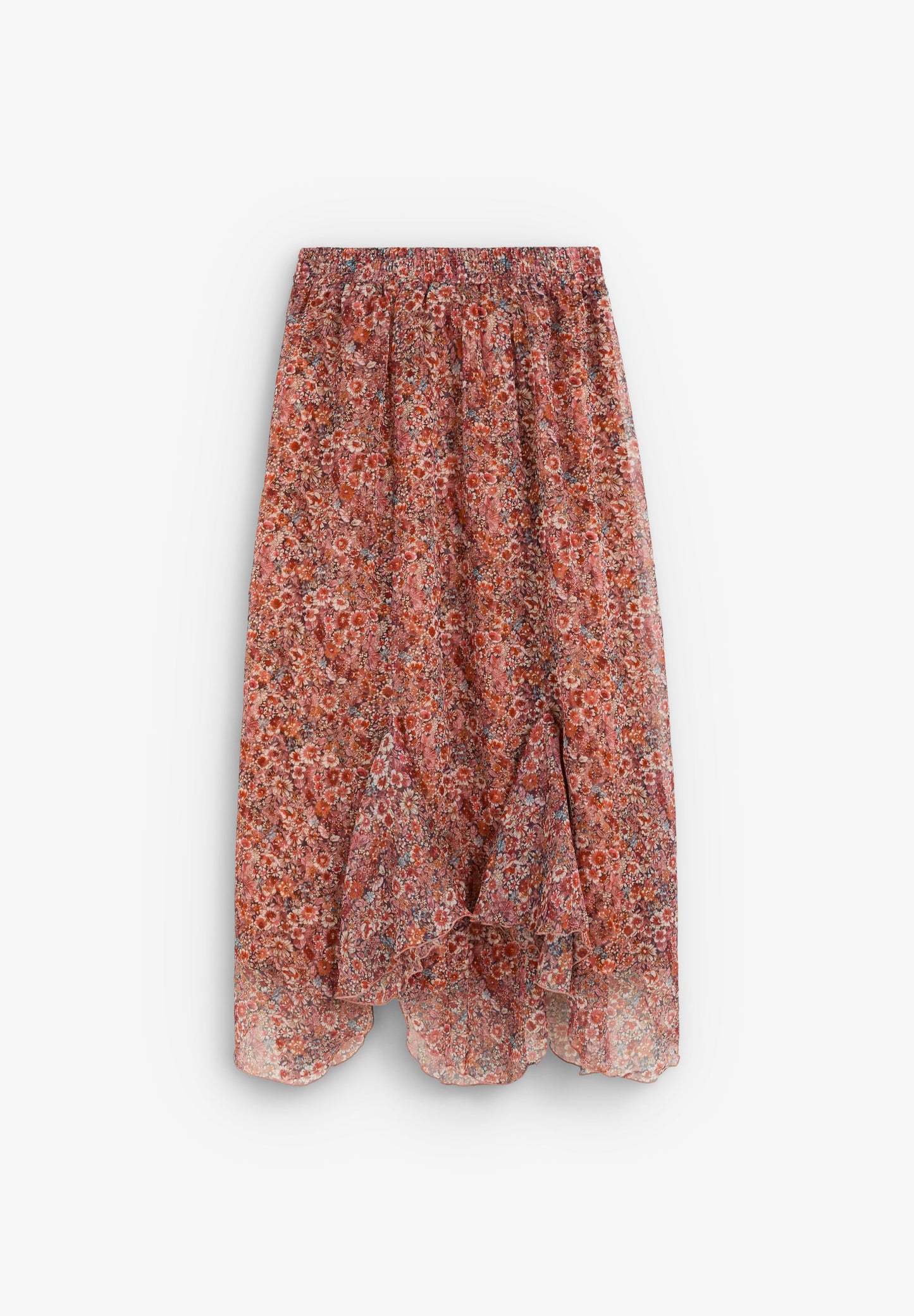 LONG FLORAL PRINT SKIRT