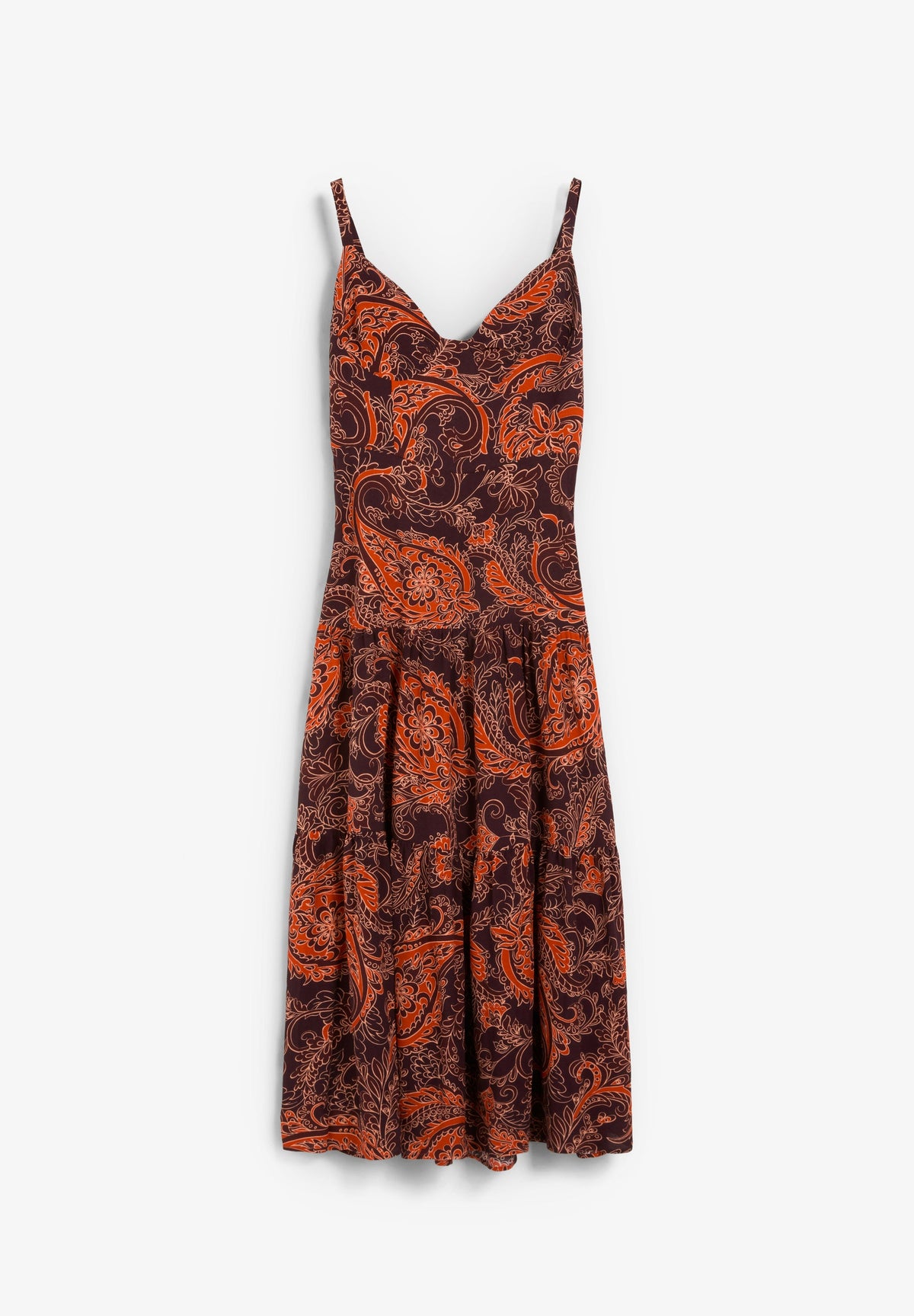 TEXTURED PRINT DRESS