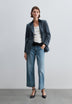 BLAZER WITH VELVET DETAILS