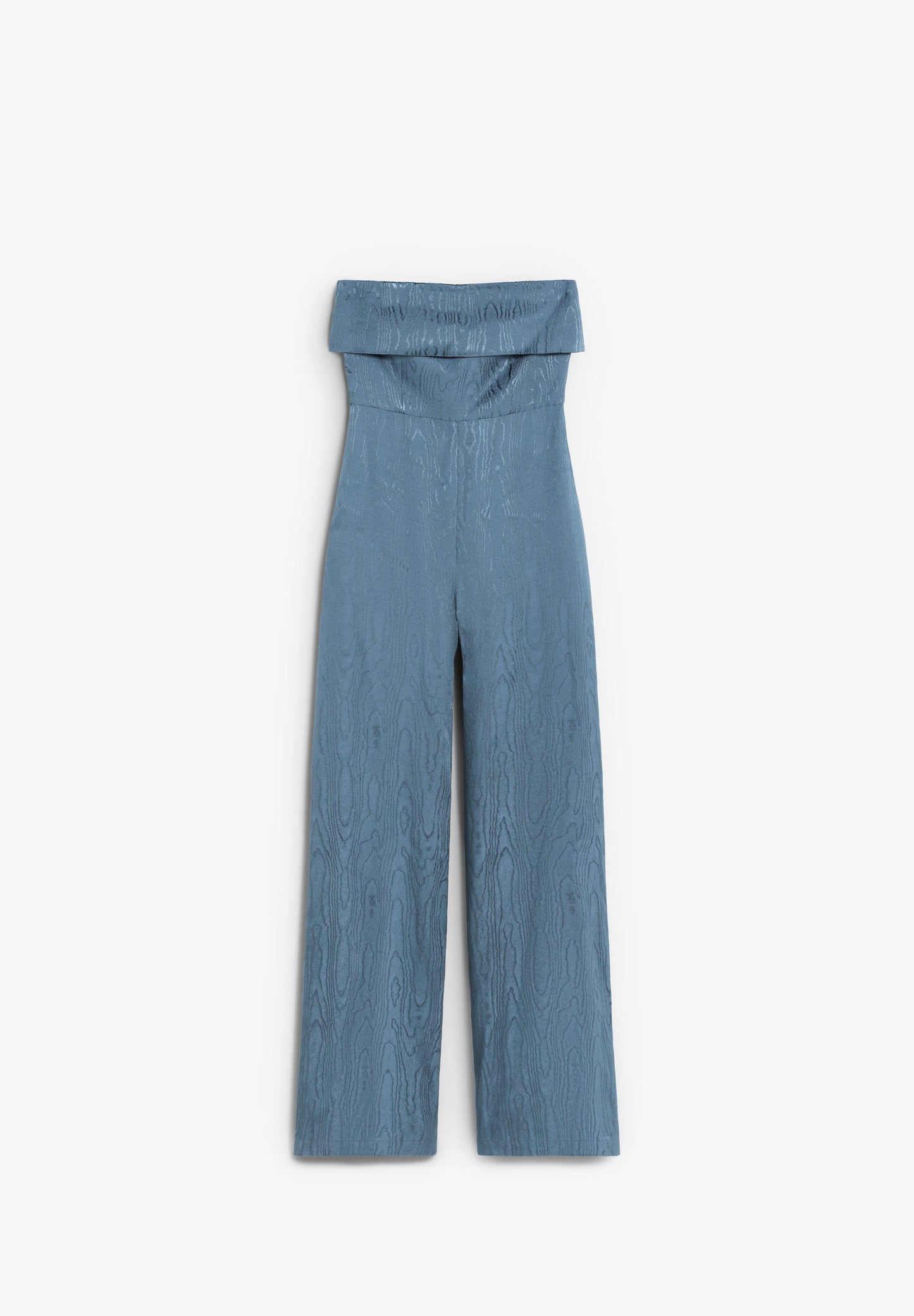 STRAPLESS JACQUARD JUMPSUIT