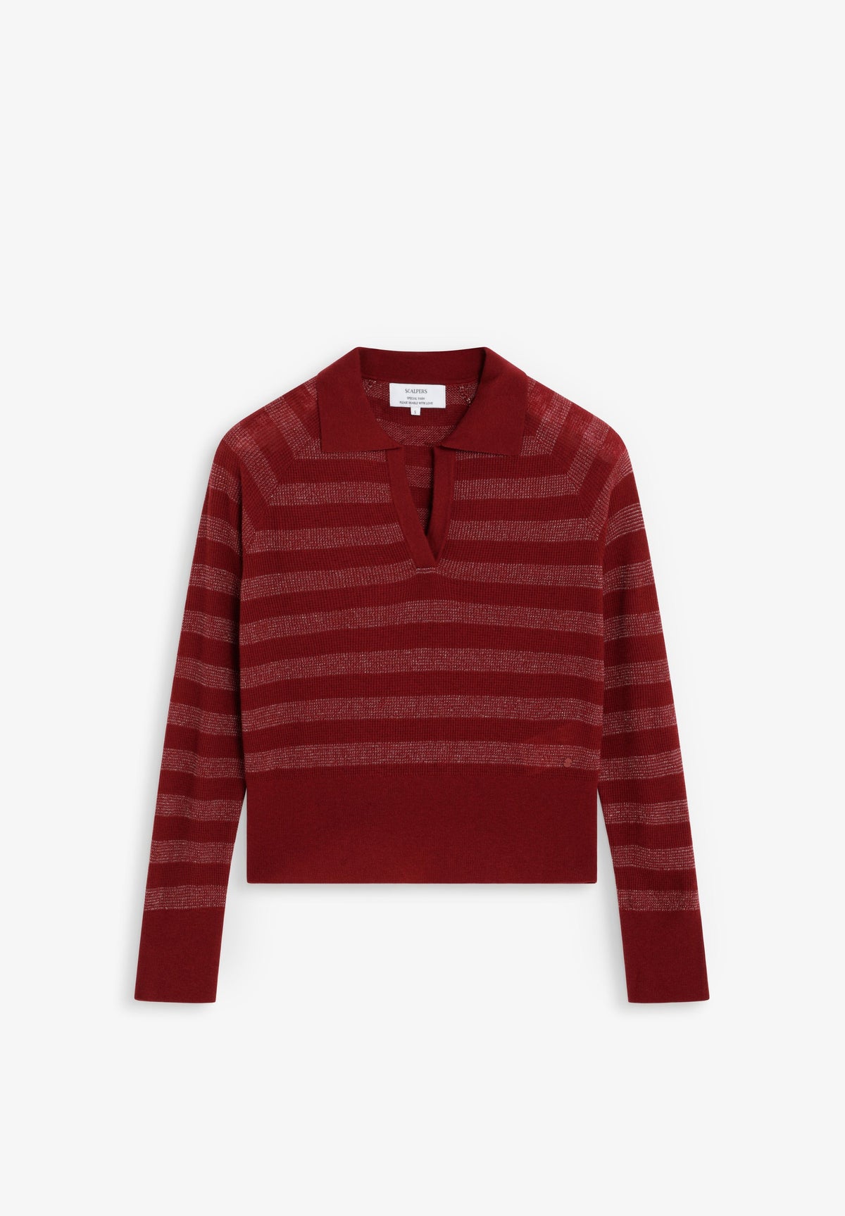 LUREX POLO SWEATER