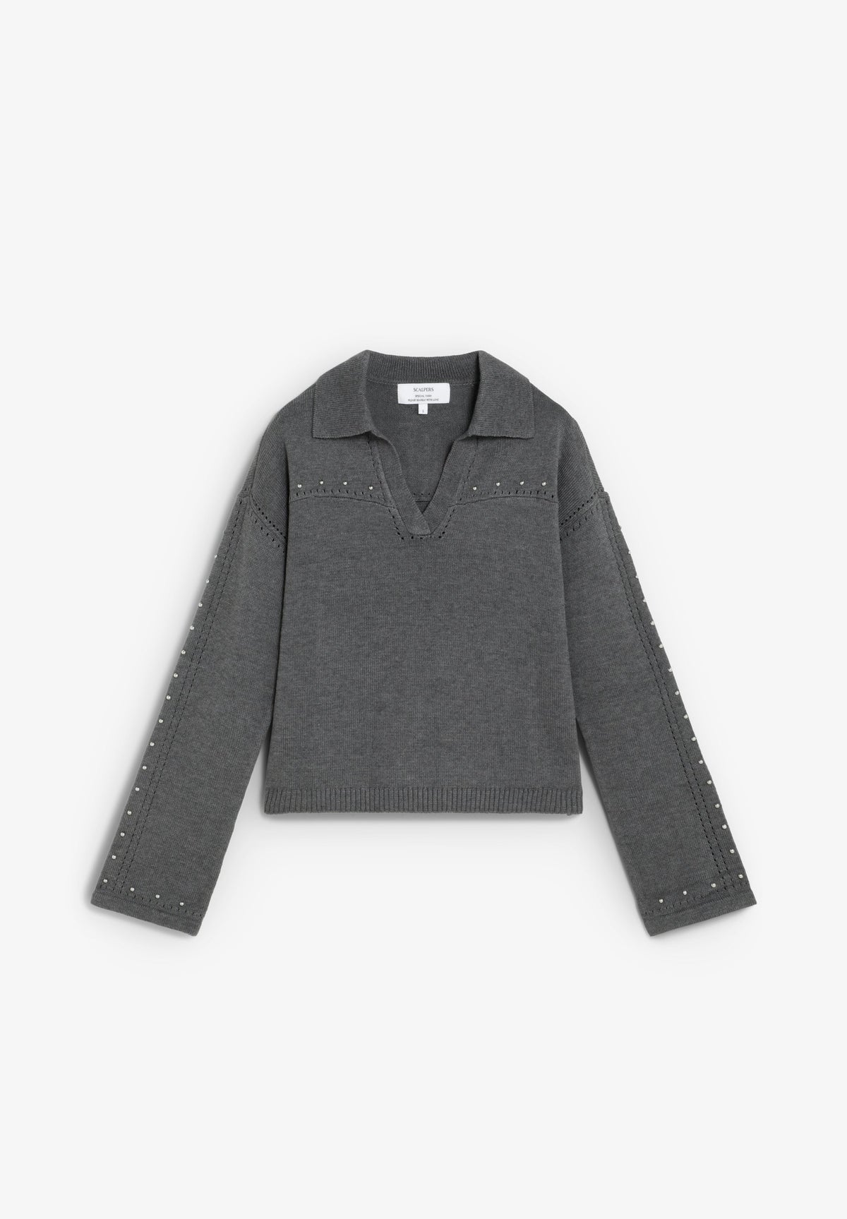 SCPOLO STUDS KNIT JUMPER
