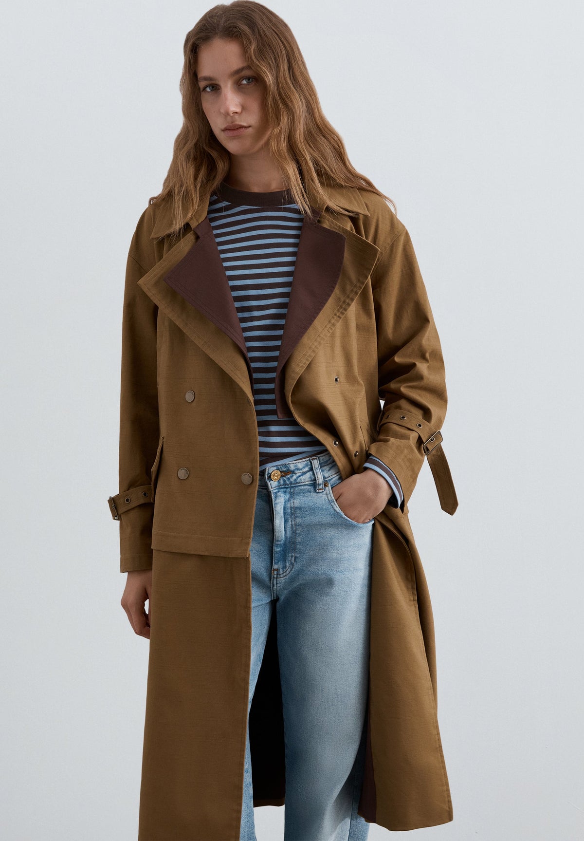 LONG CONVERTIBLE TRENCH COAT