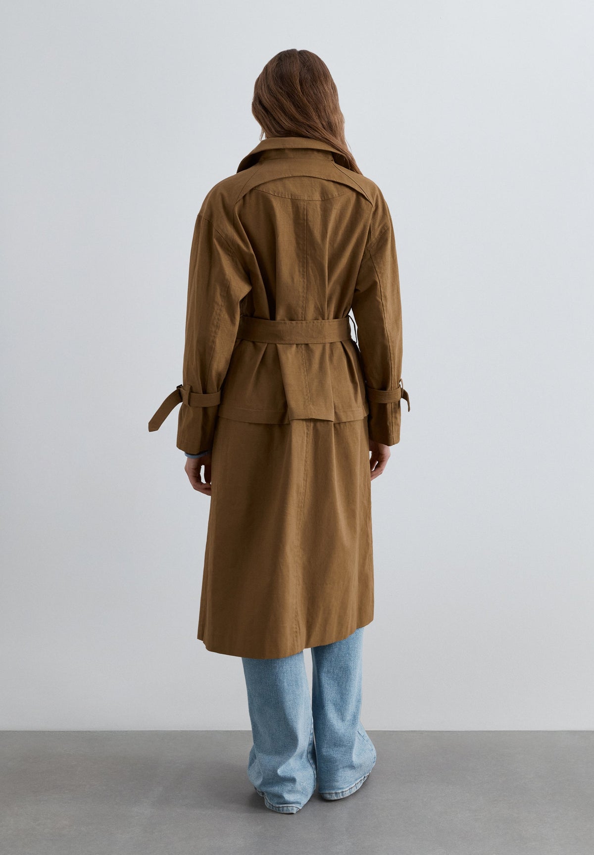 LONG CONVERTIBLE TRENCH COAT