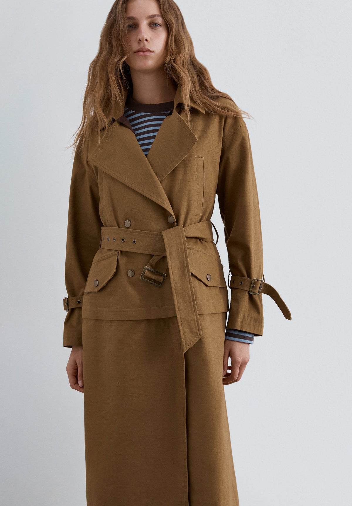 LONG CONVERTIBLE TRENCH COAT