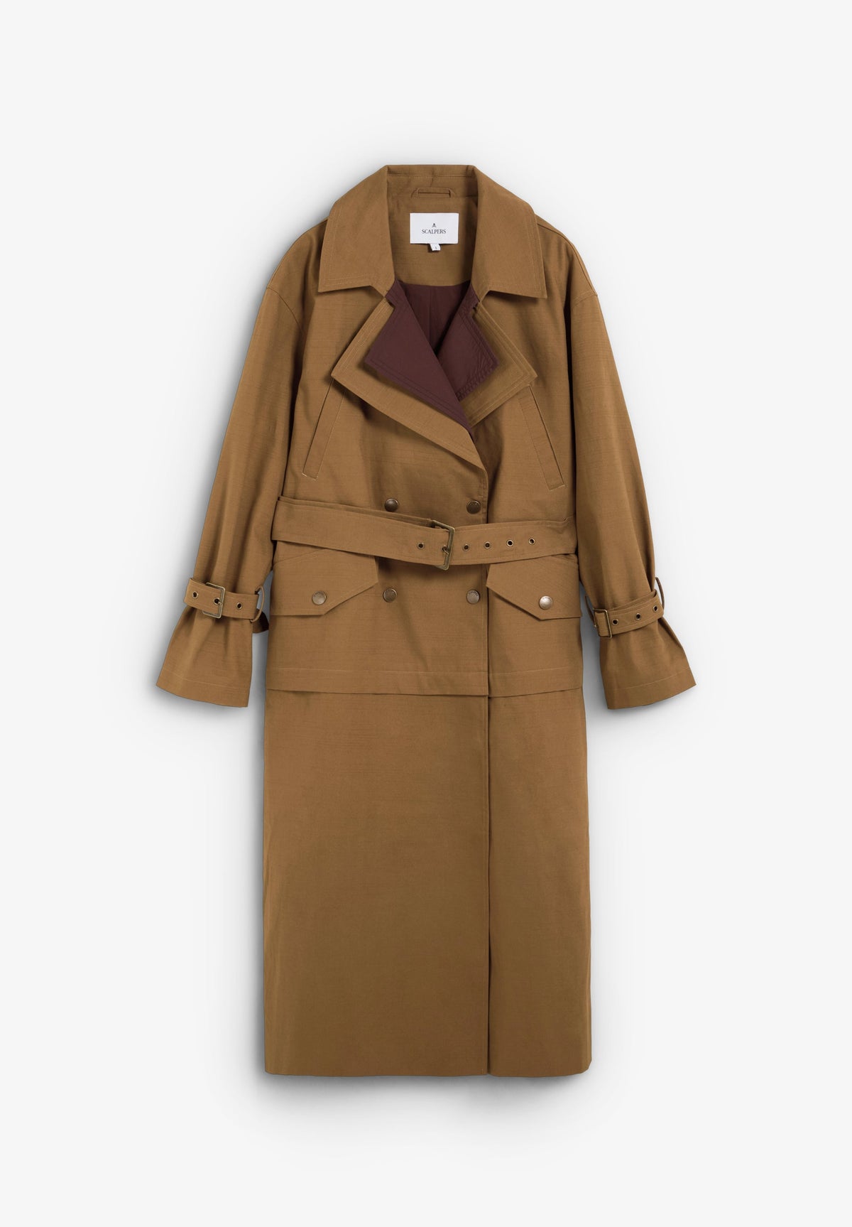 LONG CONVERTIBLE TRENCH COAT