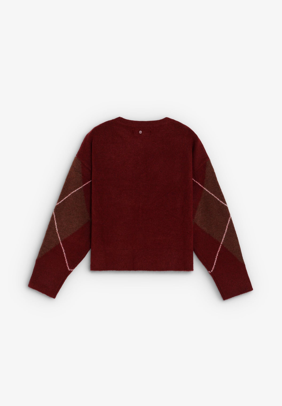 WOOL DIAMOND PATTERN SWEATER