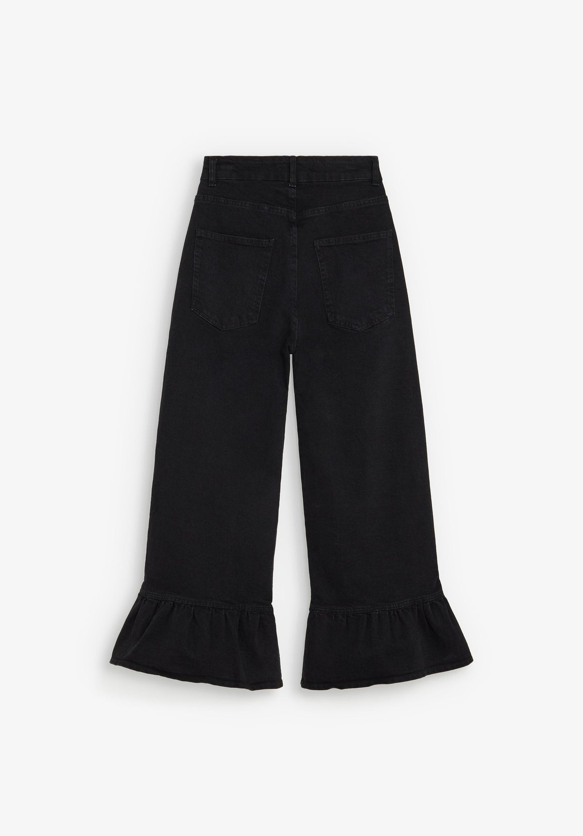 JEANS WITH RUFFLE DETAIL