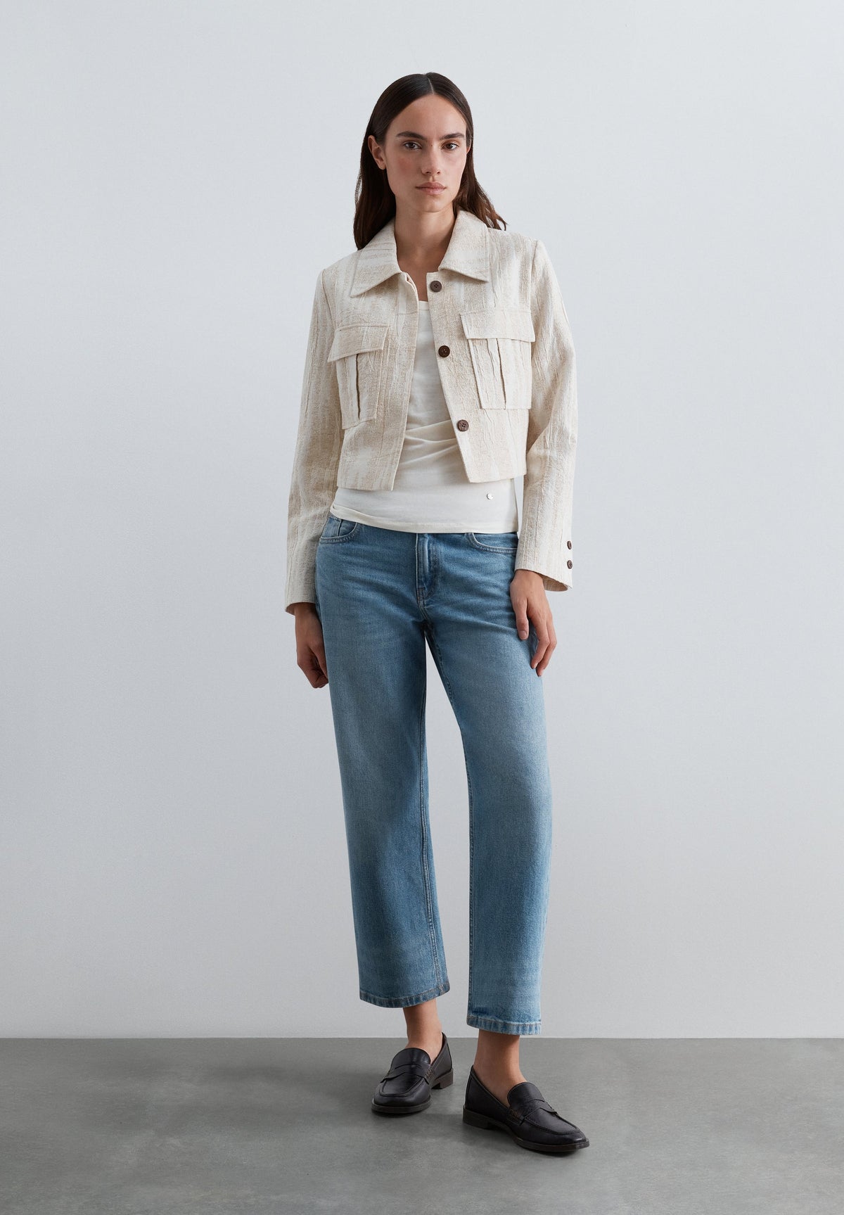RUSTIC JACKET WITH POCKETS