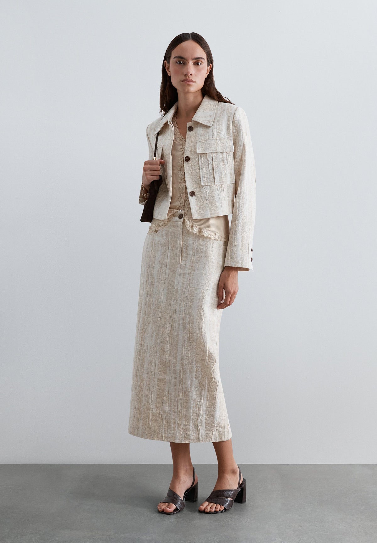 STRAIGHT RUSTIC SKIRT