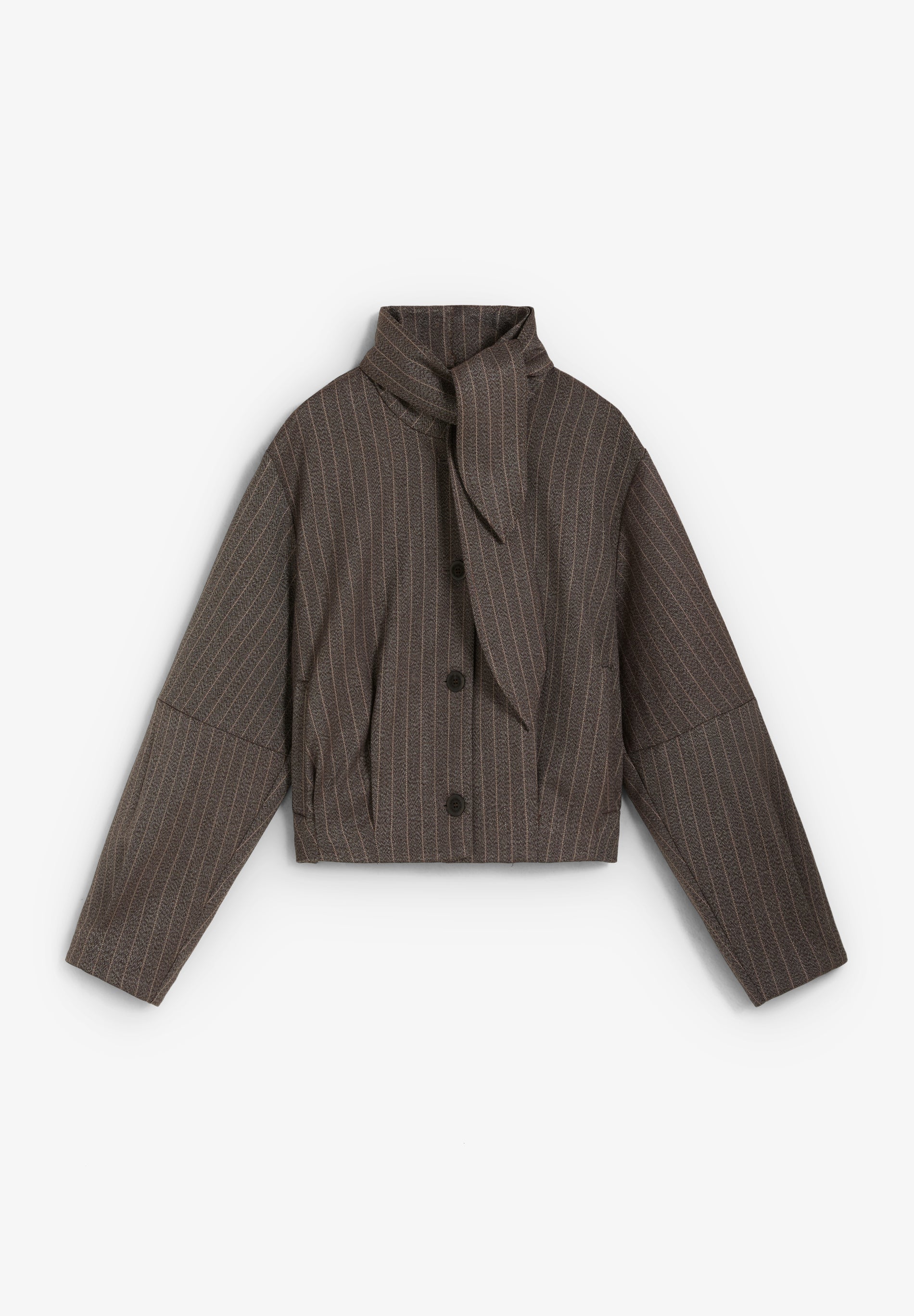 TIE NECK BOMBER JACKET