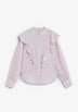 STRIPED SHIRT WITH RUFFLES