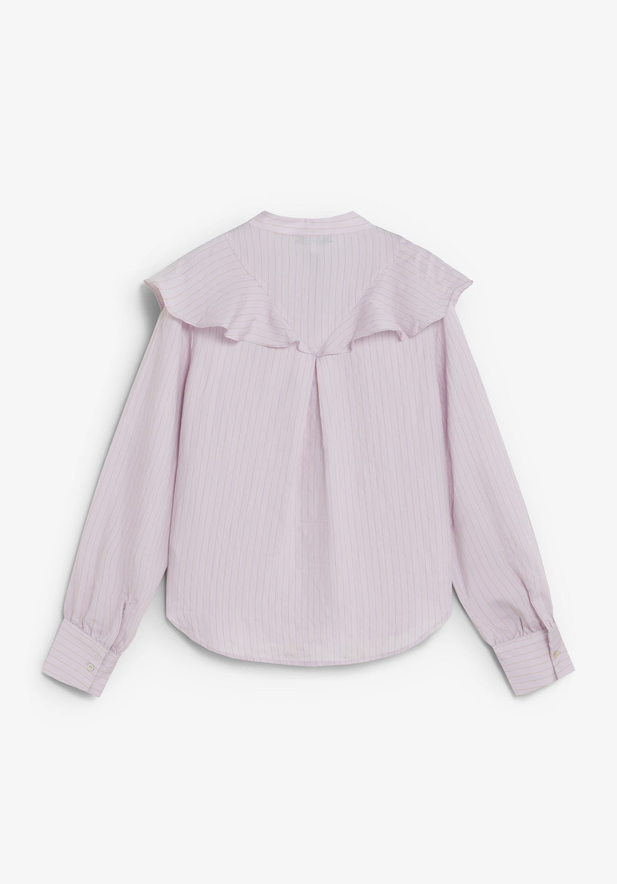 STRIPED SHIRT WITH RUFFLES