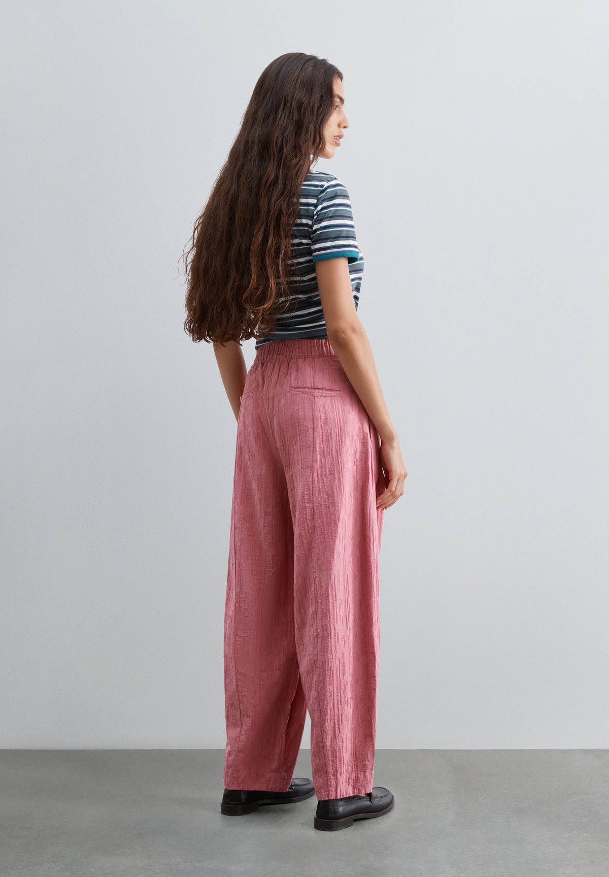 TEXTURED BALLOON TROUSERS