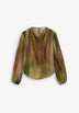 SCTHINSTRIPES PRINT BLOUSE