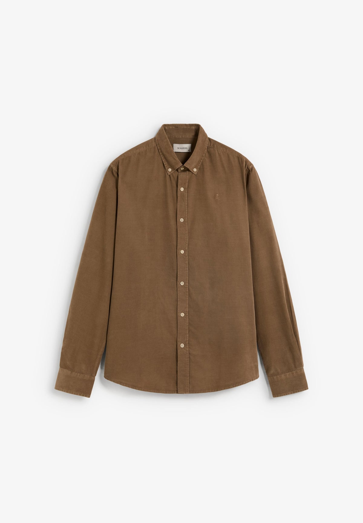 CORDUROY SHIRT WITH TONAL SKULL