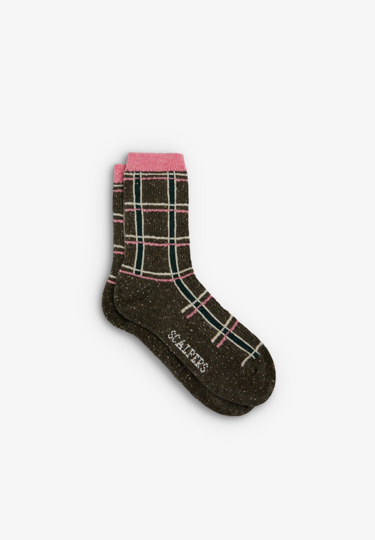 SCMELANGECHECKS SOCKS
