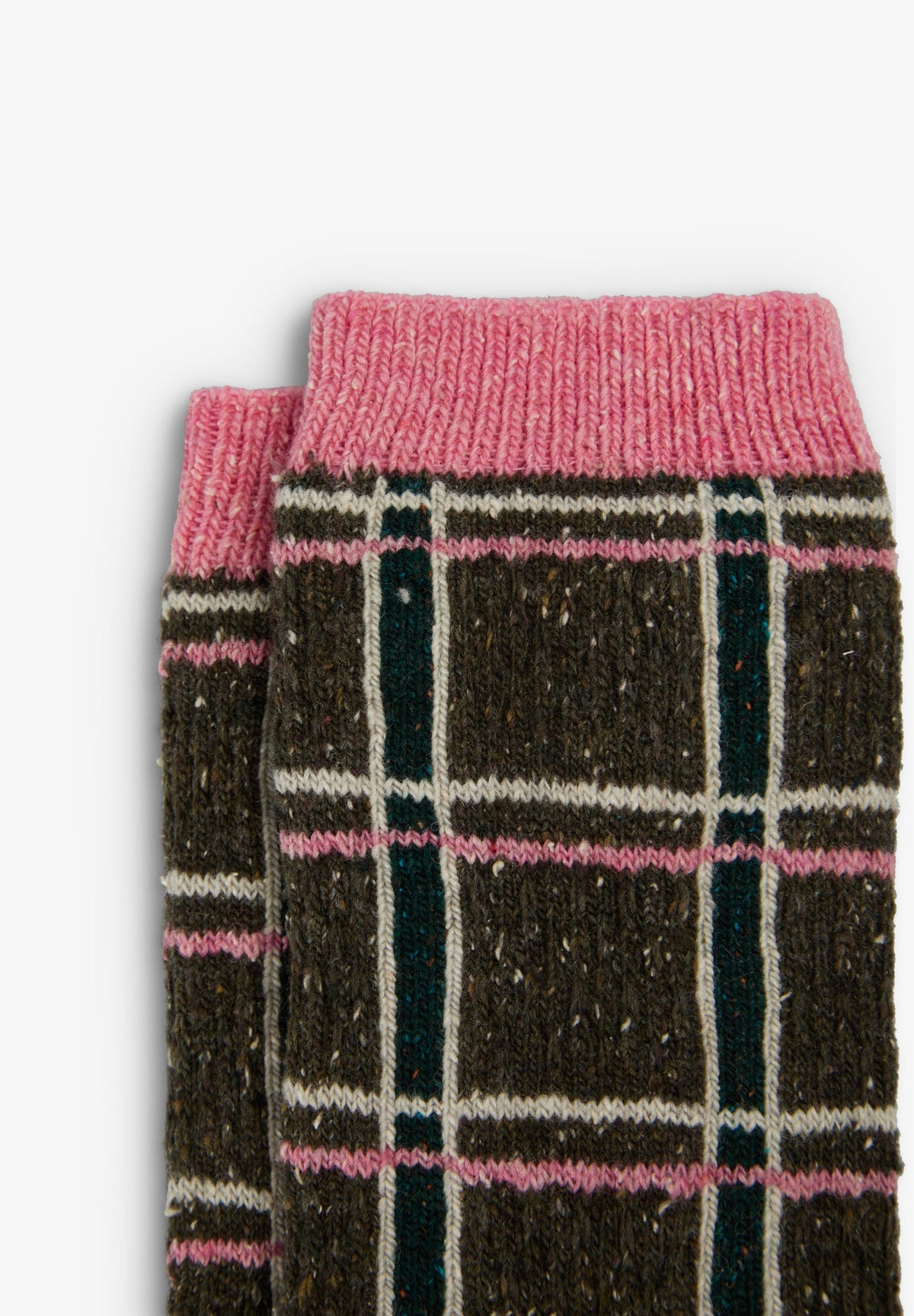 SCMELANGECHECKS SOCKS