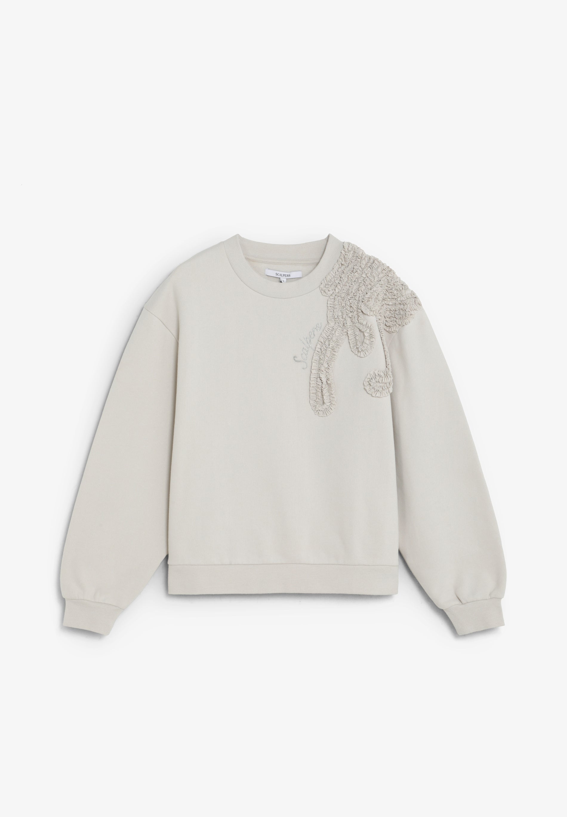 SHOULDER DETAIL SWEATSHIRT