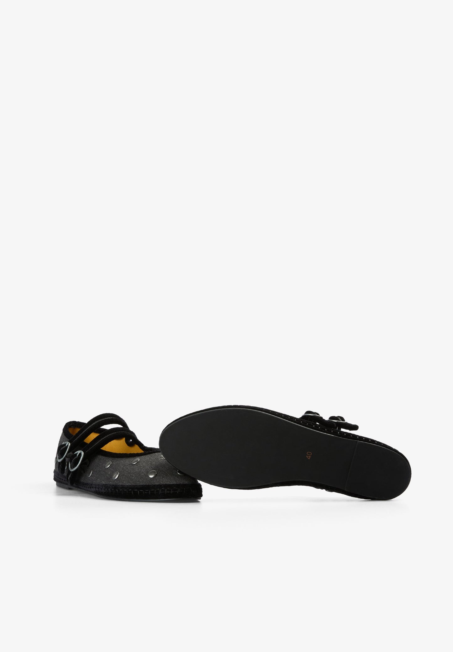 SCDENIMSTUDSDOUBLESTRAP SLIPPER
