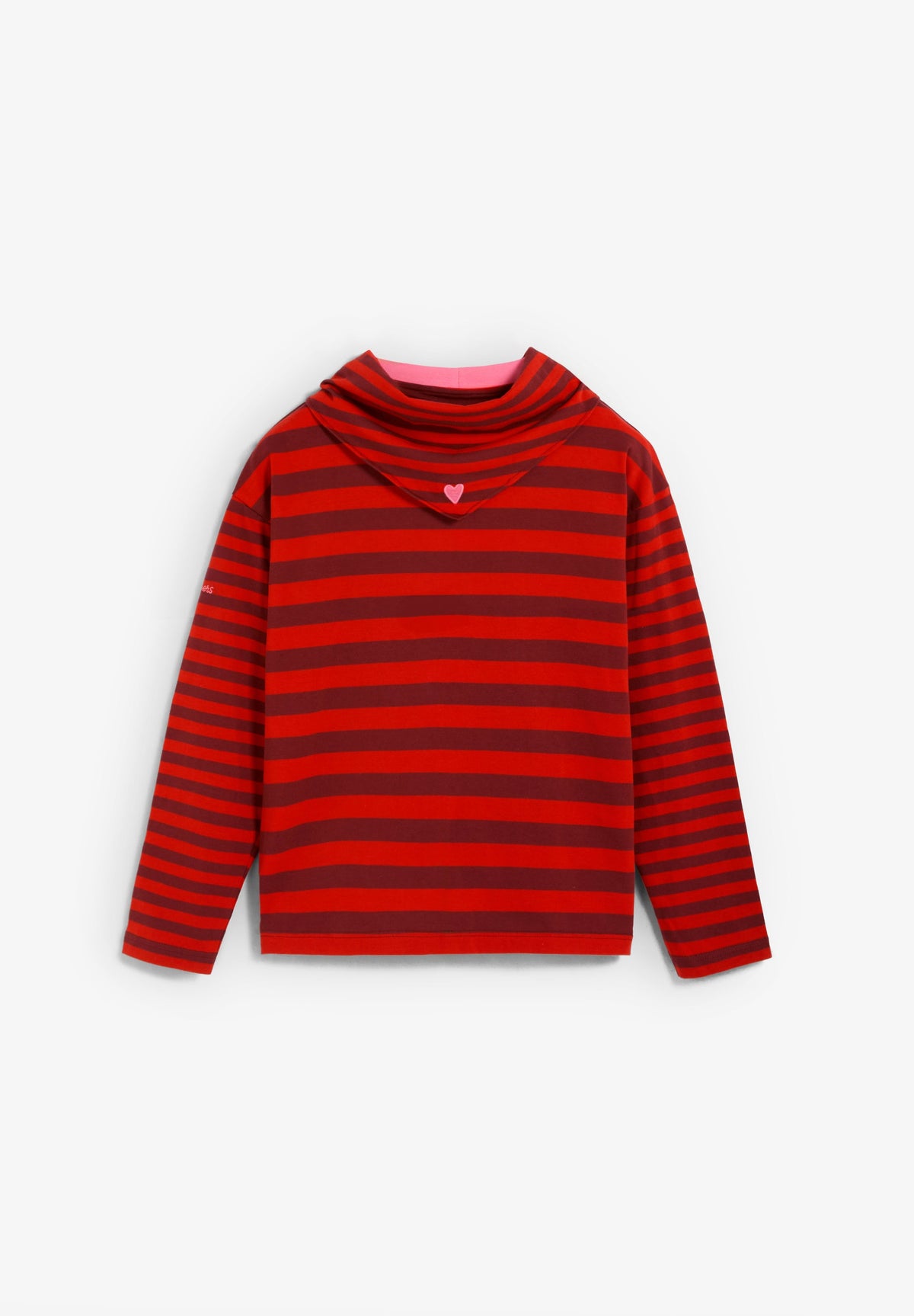 BASIC STRIPED T-SHIRT WITH COLLAR DETAIL