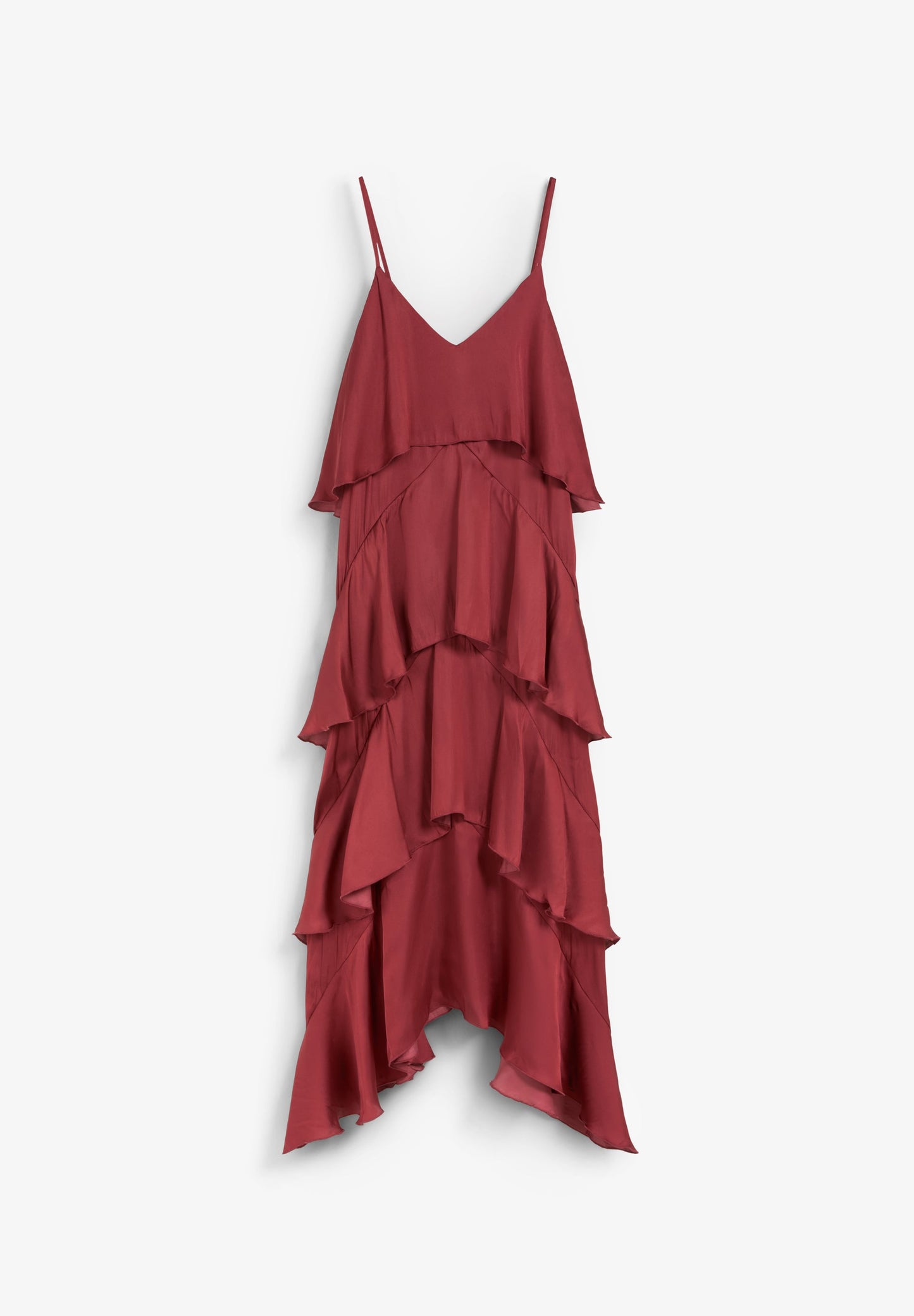 CAMISOLE DRESS WITH RUFFLES