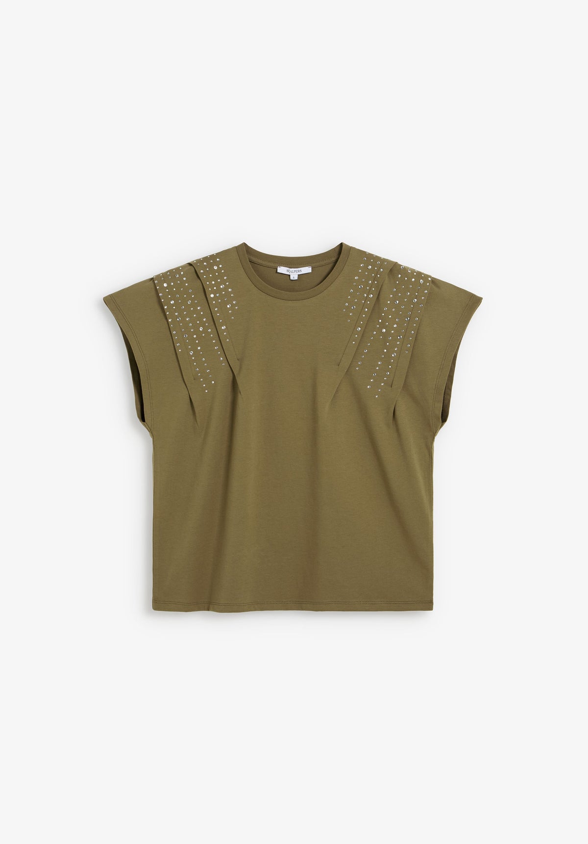 SCNEWPLEATS STUDS TEE