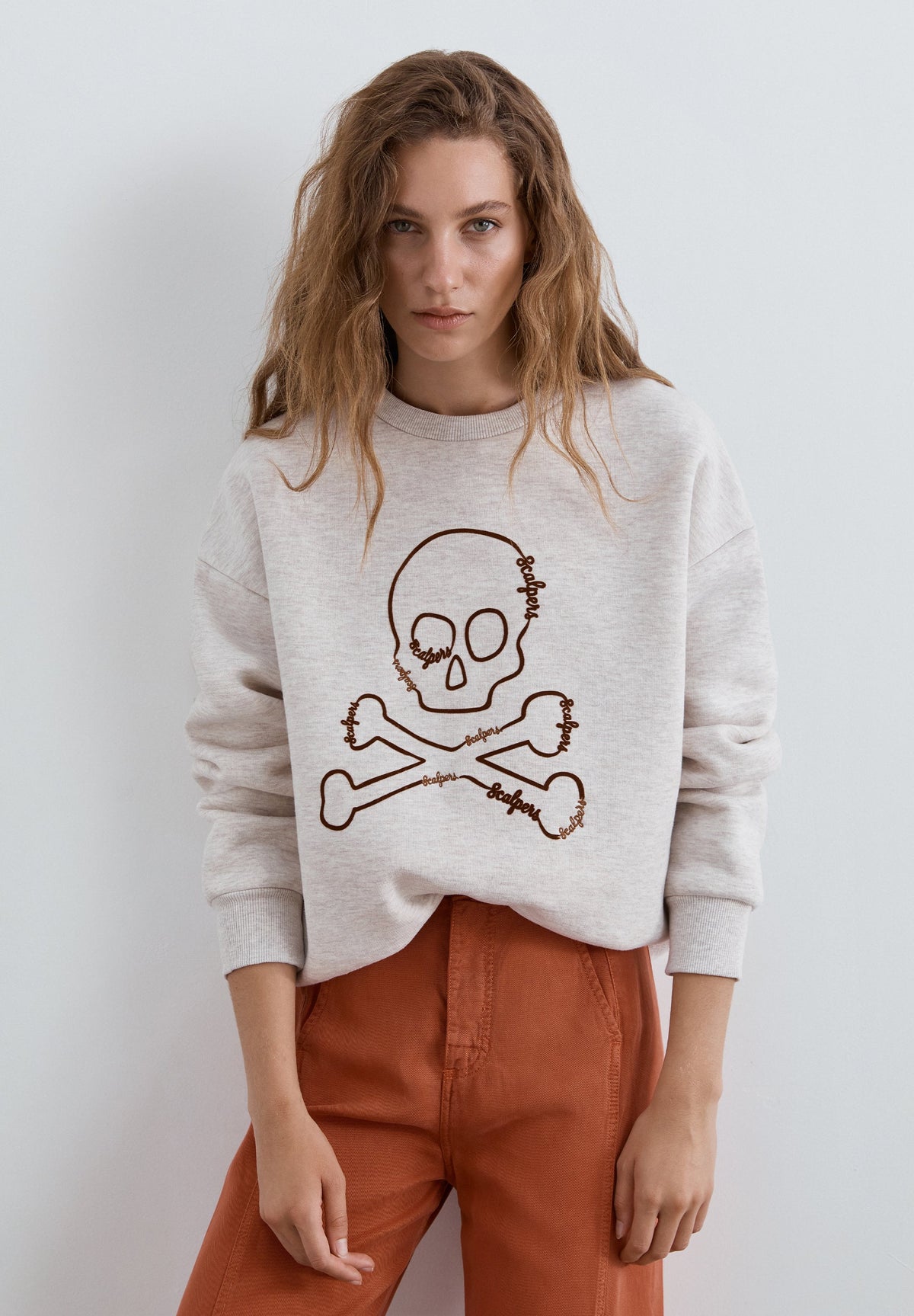 PRINTED SKULL HOODIE