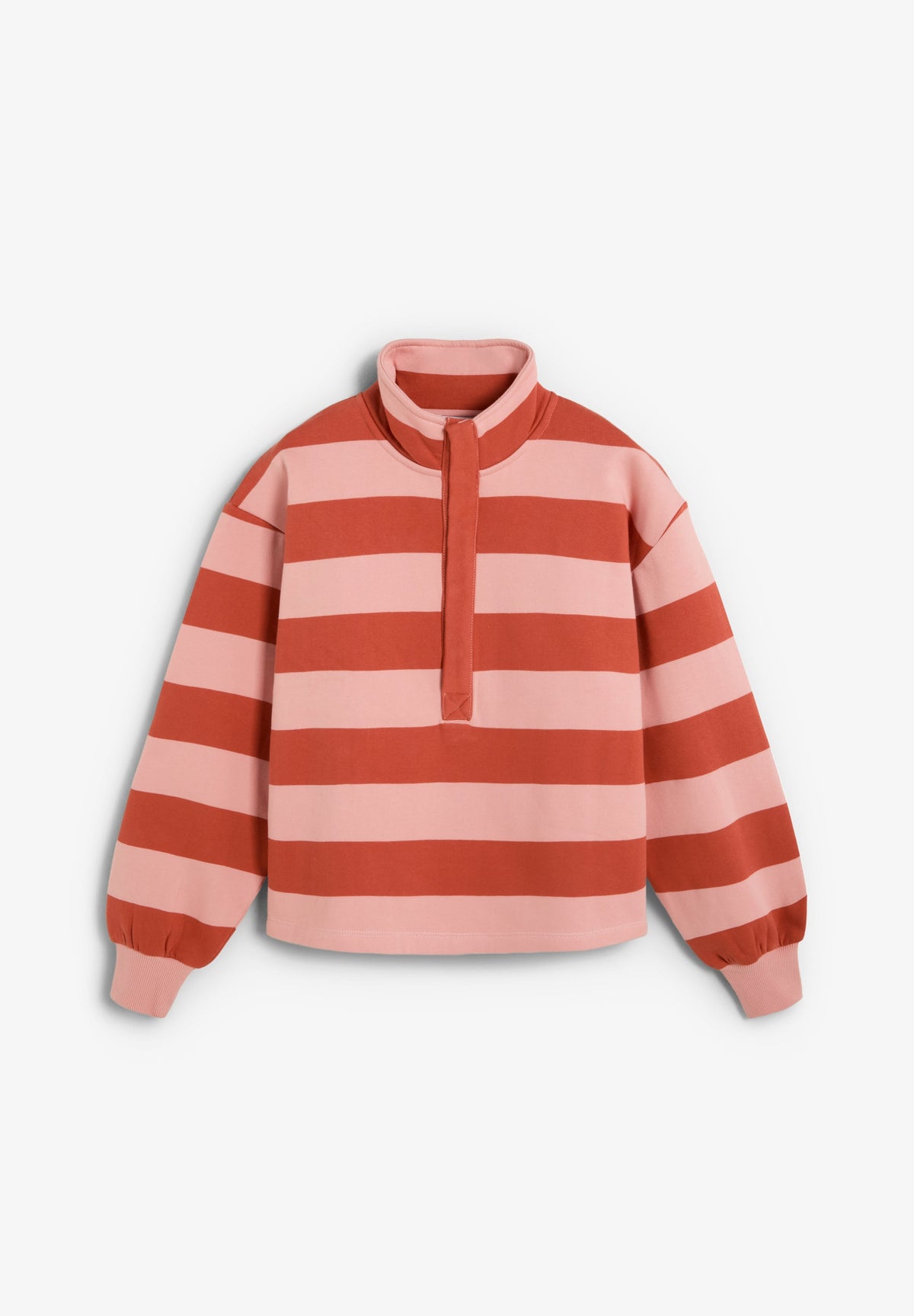 STRIPED EMBROIDERED SWEATSHIRT