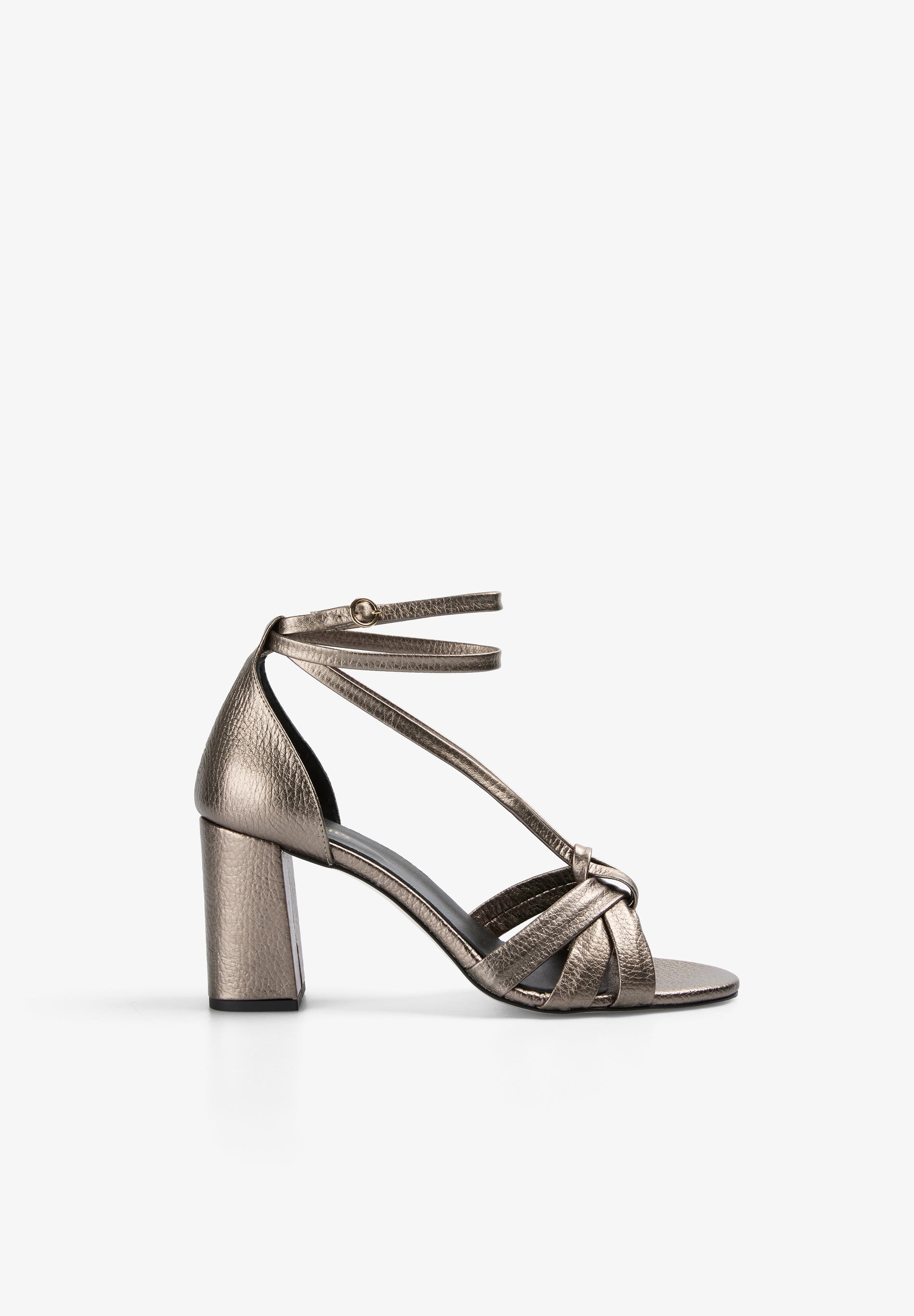 HIGH-HEELED STRAPPY SANDALS