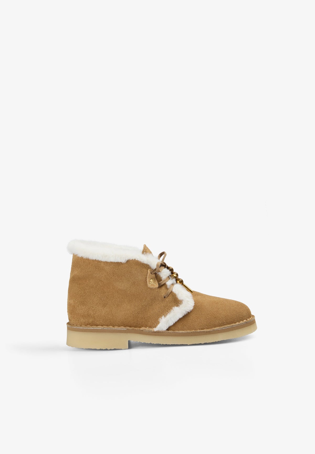 SUEDE LACE-UP ANKLE BOOTS