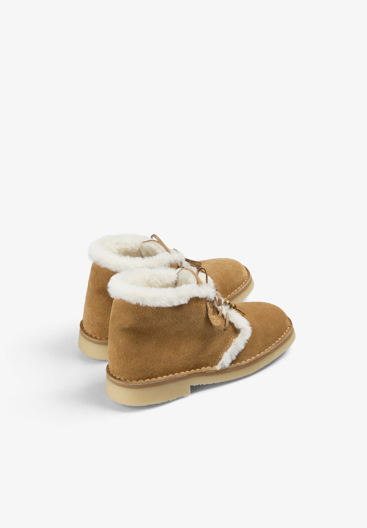 SUEDE LACE-UP ANKLE BOOTS