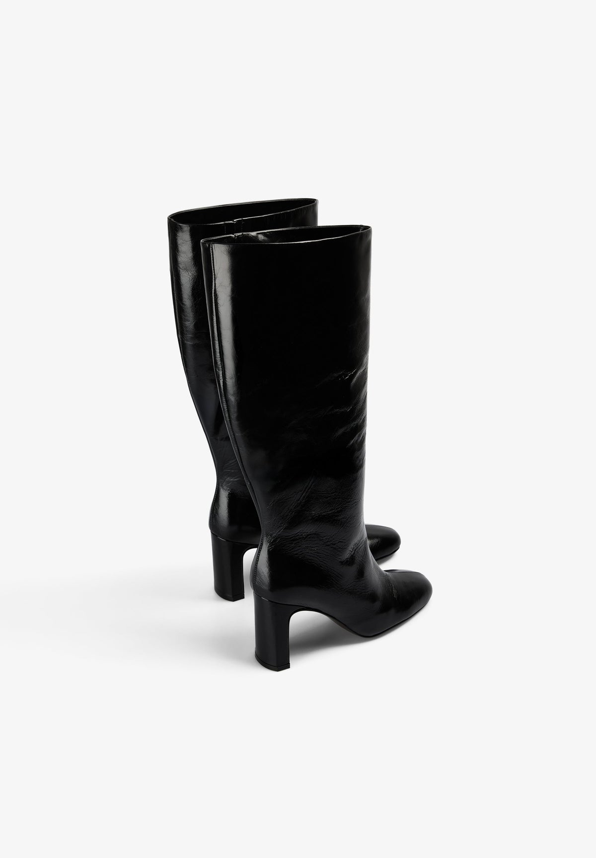 KNEE-HIGH LEATHER BOOTS
