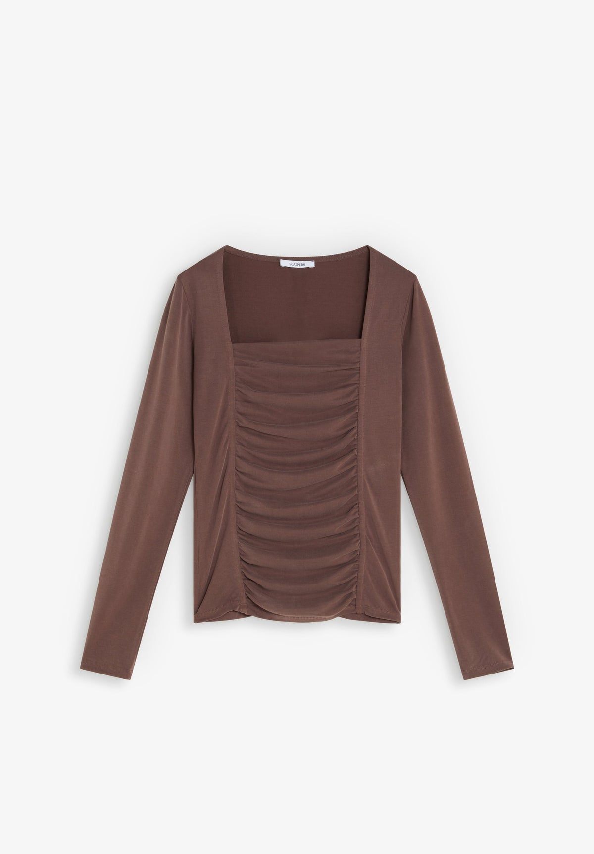 FRONT DRAPED T-SHIRT