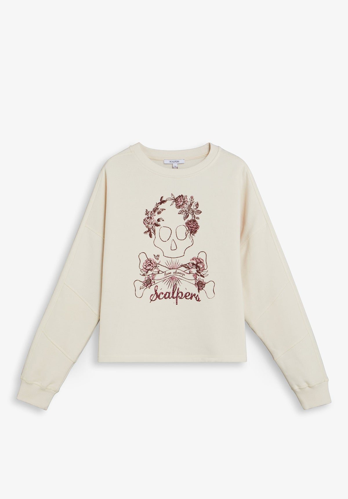 GLITTER SKULL SWEATSHIRT