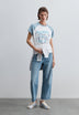 CONTRAST SLEEVE T-SHIRT