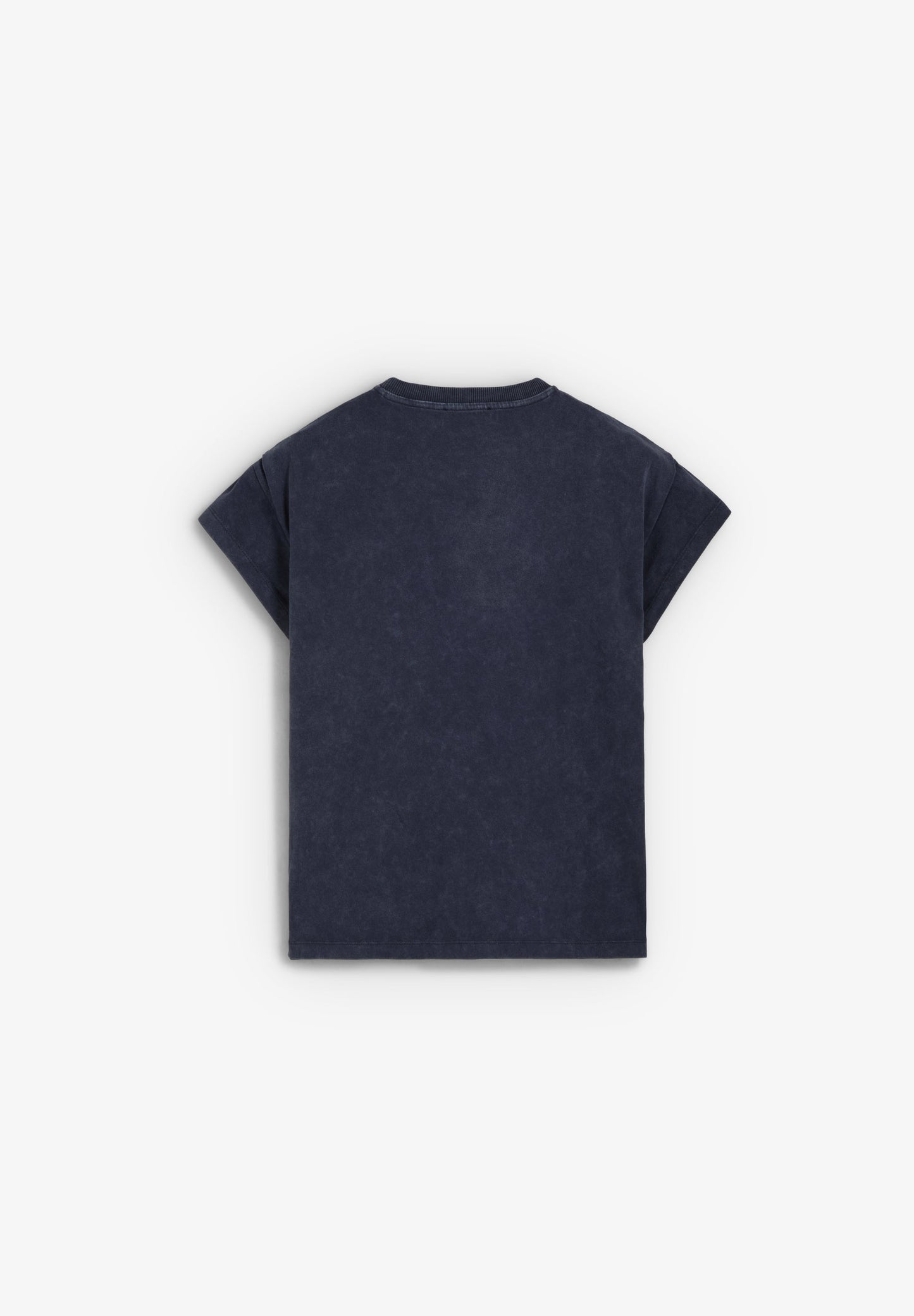 T-SHIRT WITH STUDS AND LOGO PATCH
