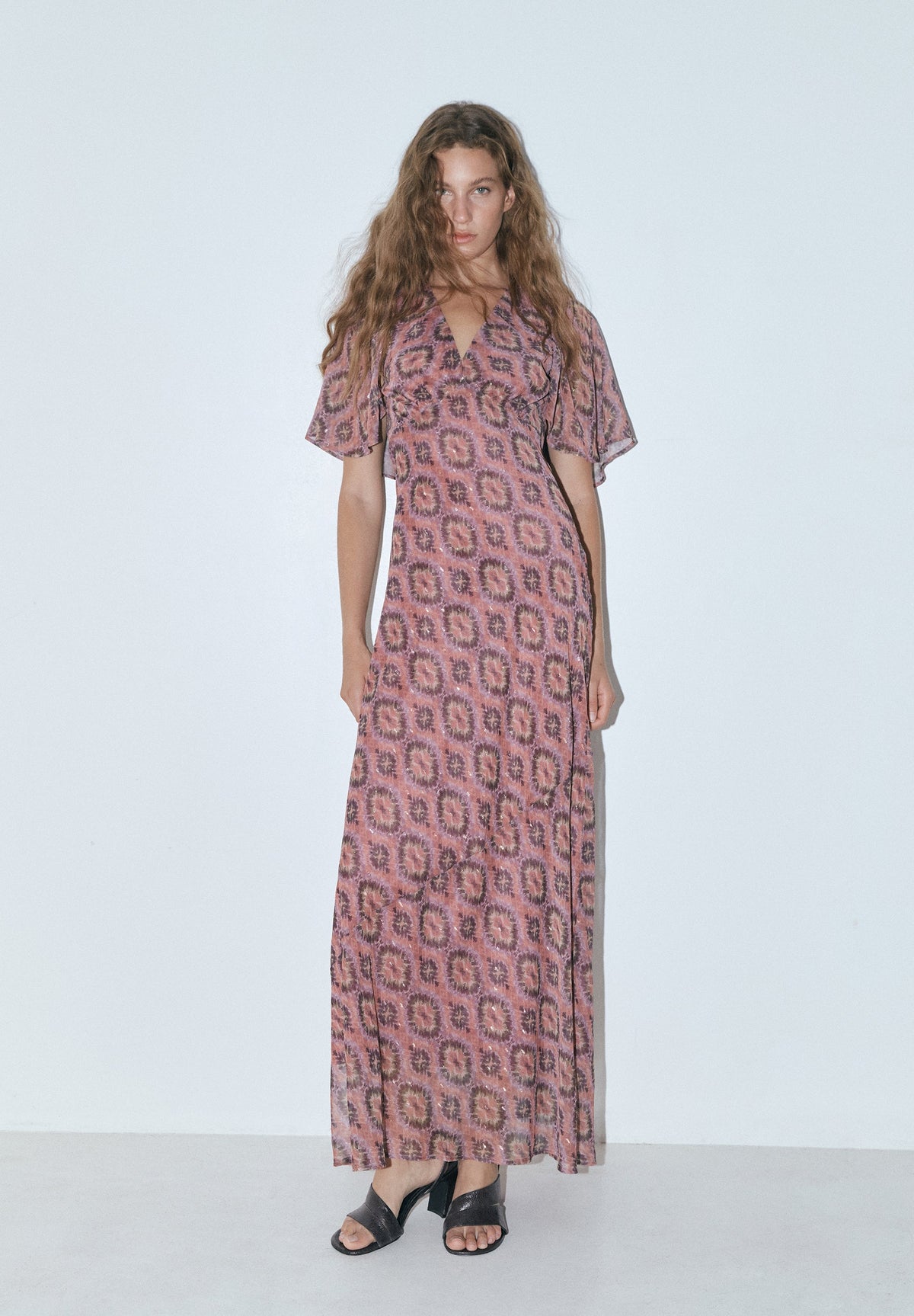 FLOWING PRINTED DRESS