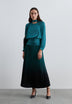 PLEATED MIDI SKIRT