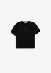T-SHIRT WITH SHOULDER PADS AND EMBROIDERED DETAIL