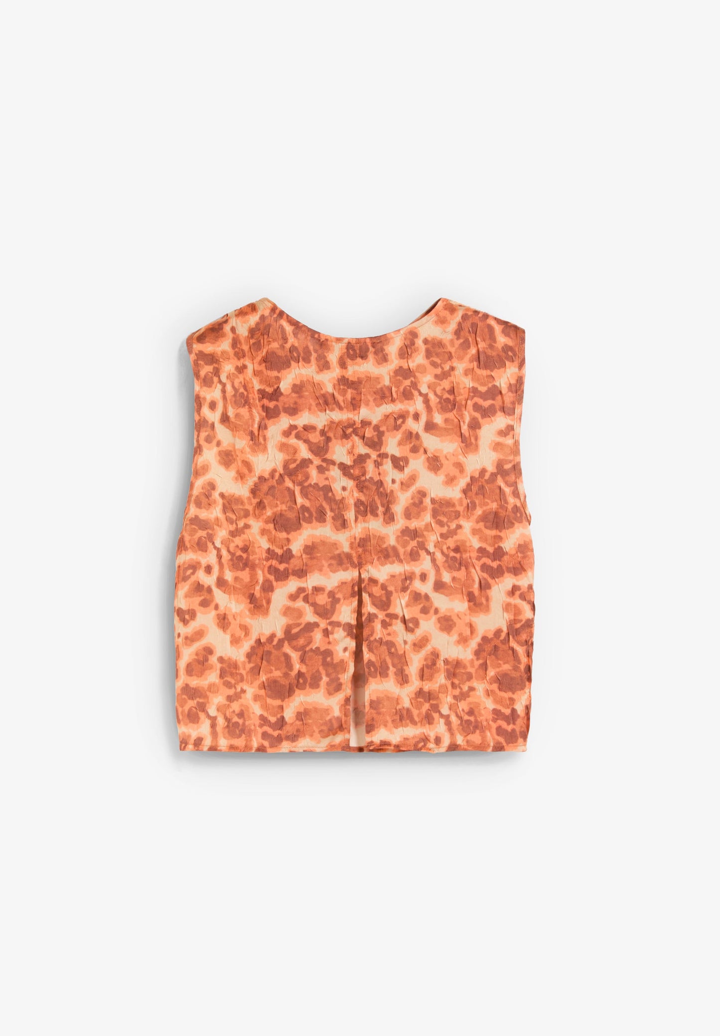 ANIMAL PRINT DRAPED TOP