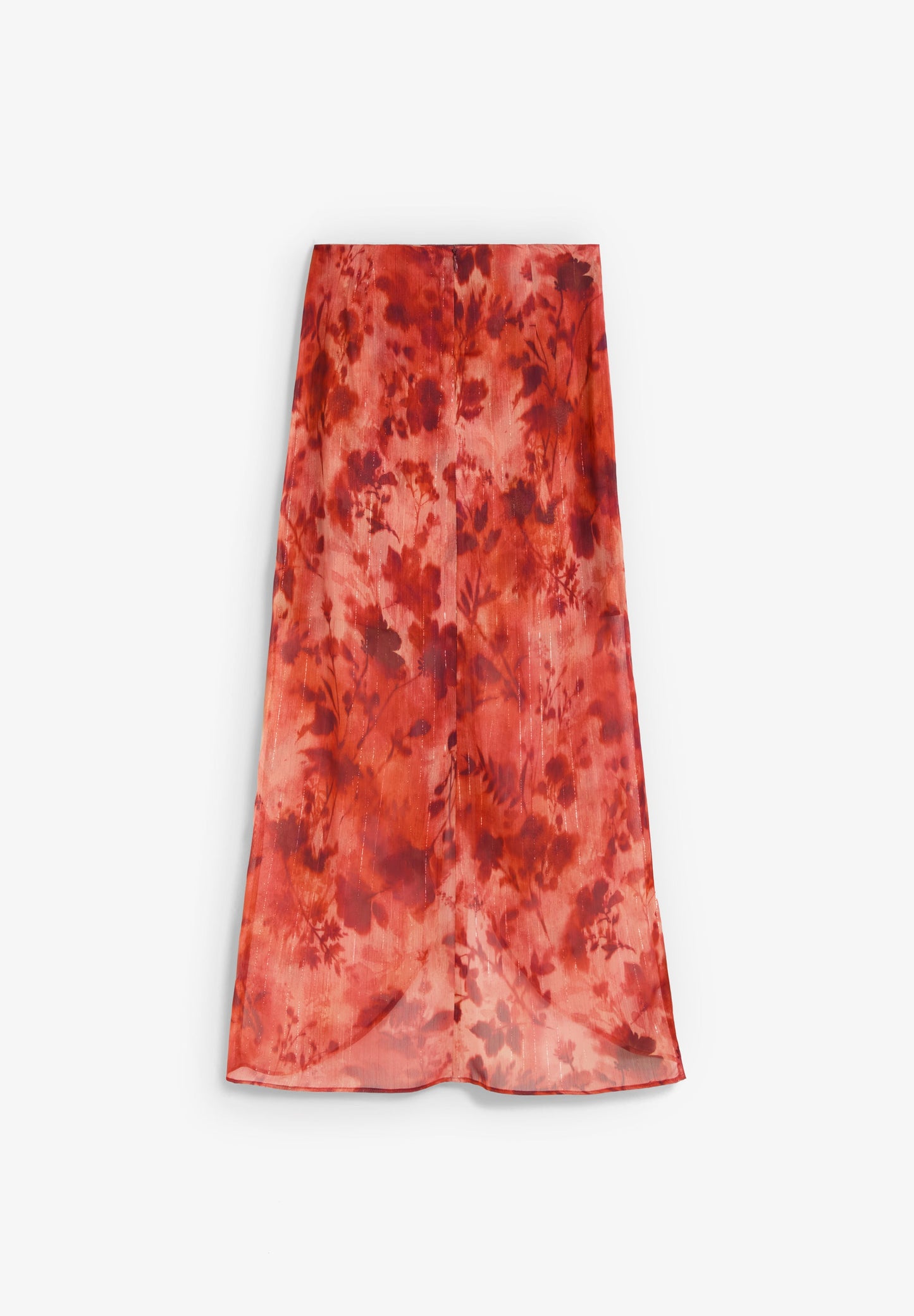 FLORAL PRINT MIDI SKIRT