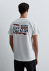PRINTED T-SHIRT WITH PATCH DETAIL