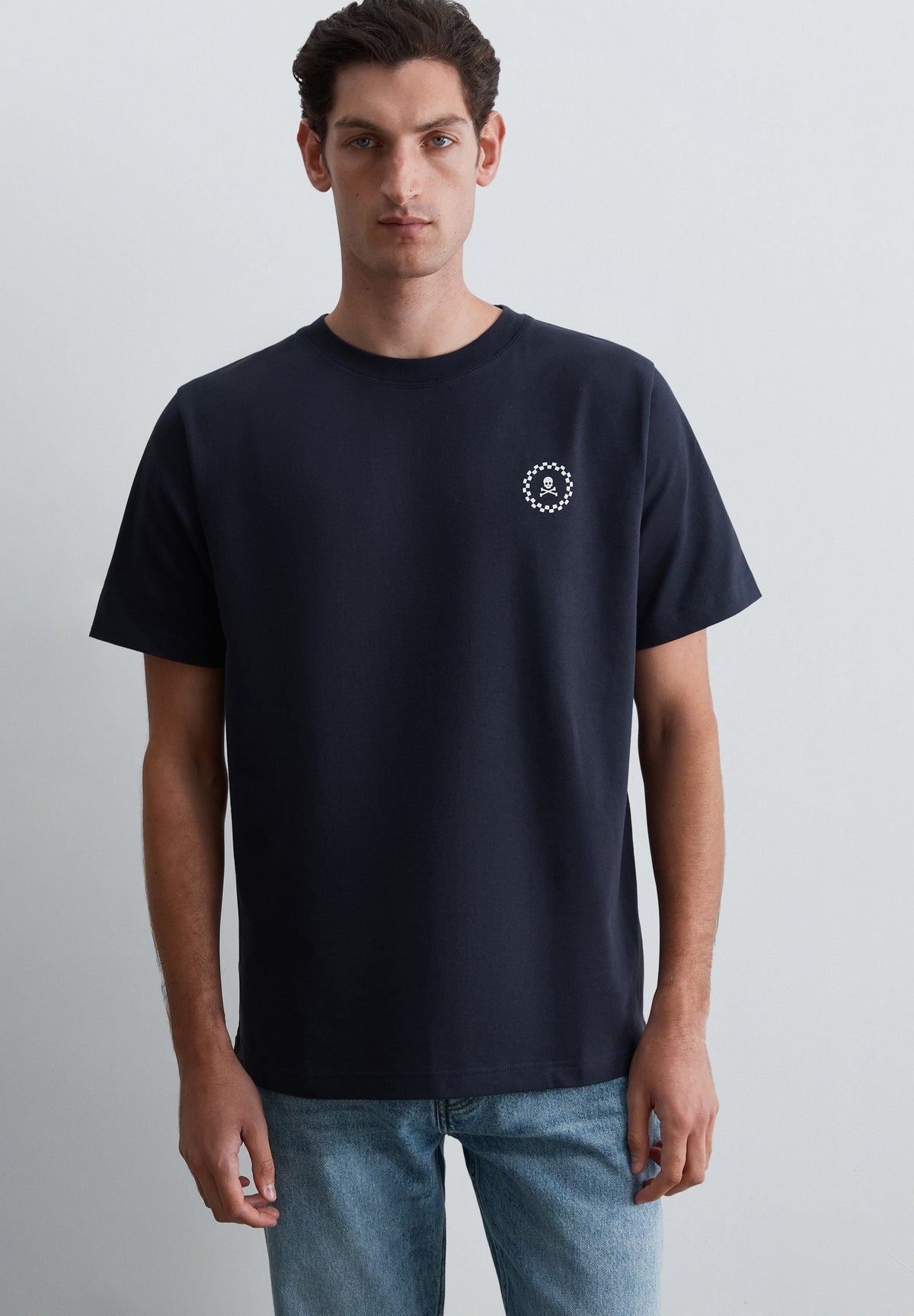 T-SHIRT WITH BACK LOGO PRINT