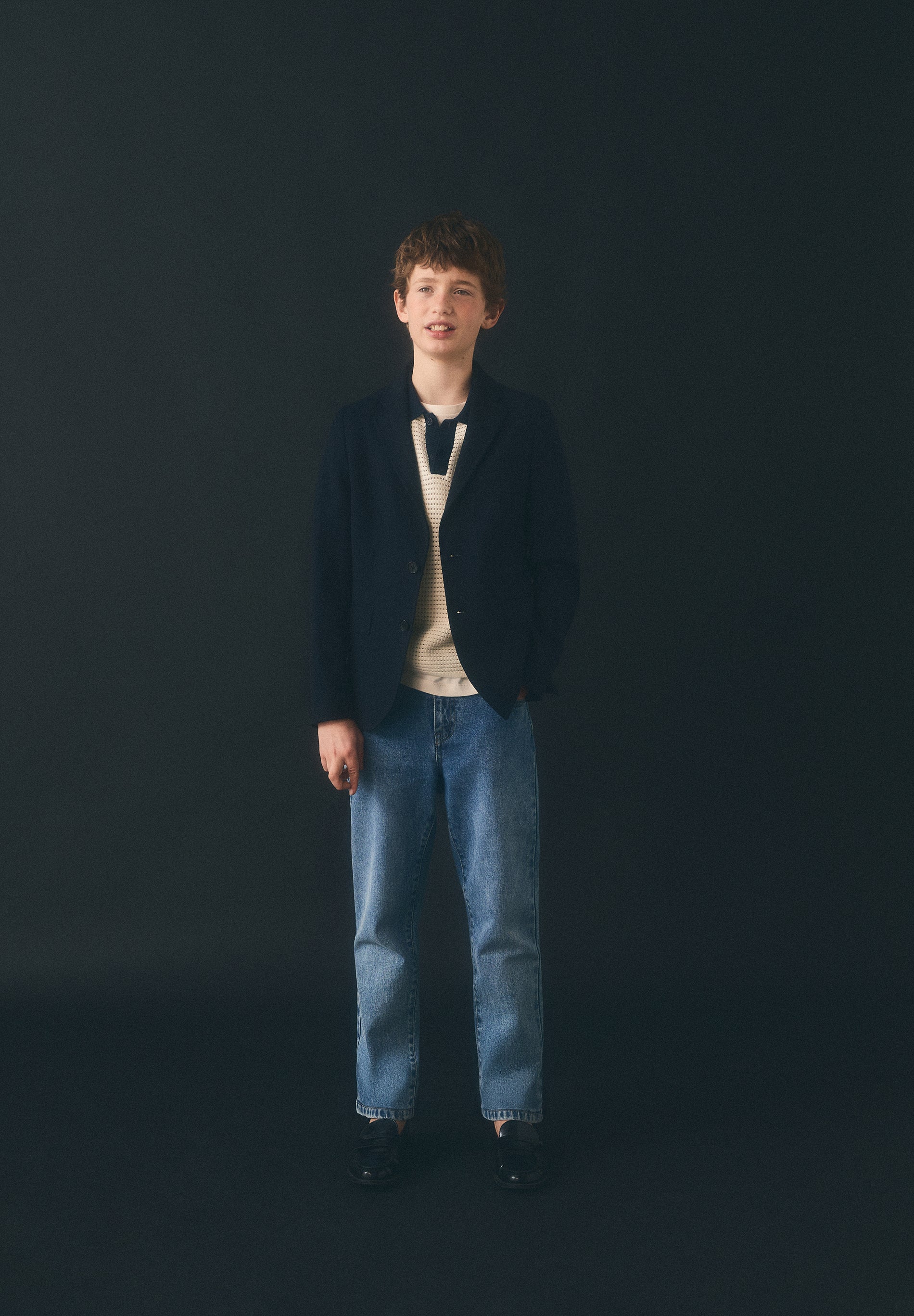 CONTRAST TRICOT POLO