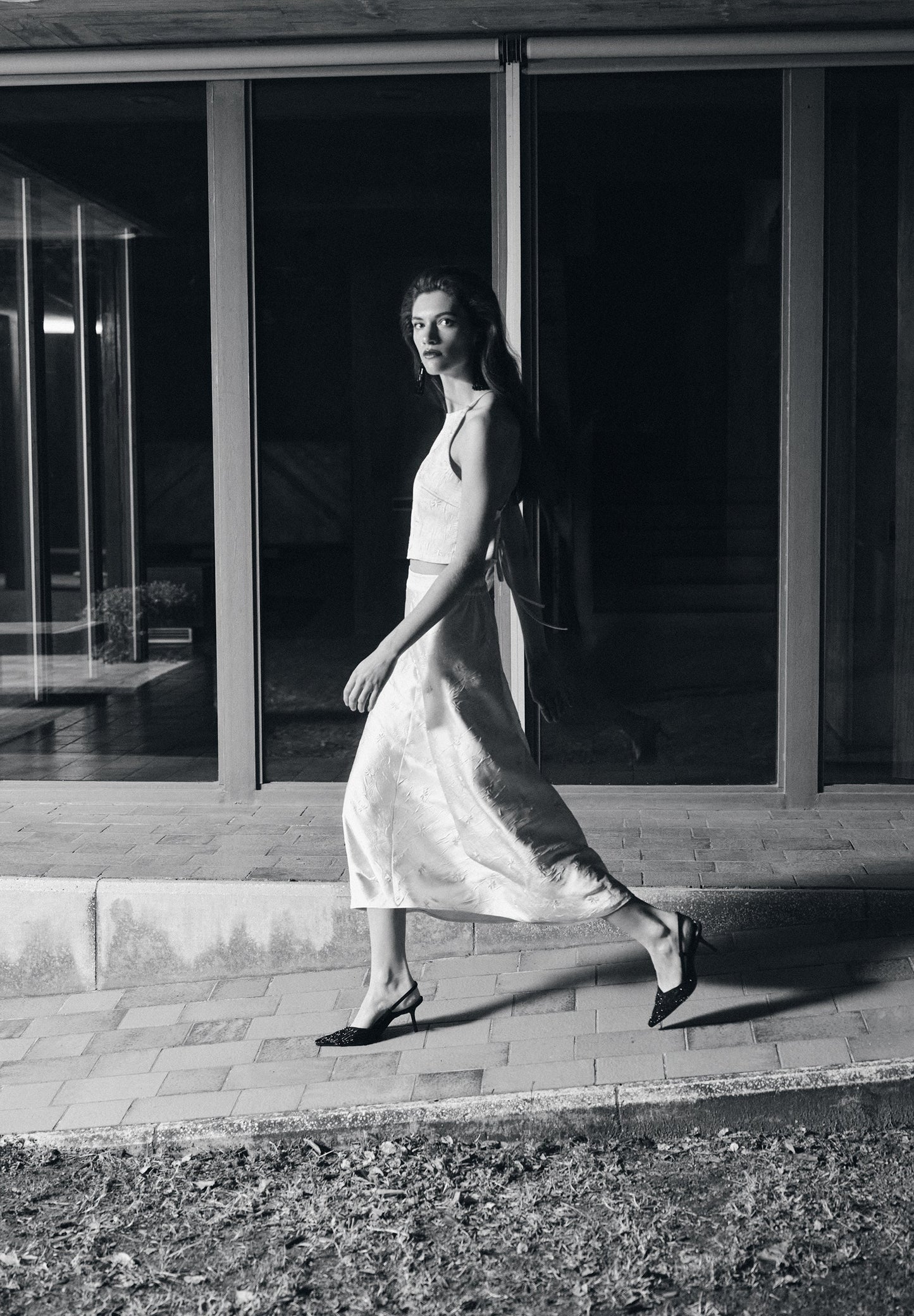 EMBROIDERED MIDI SKIRT