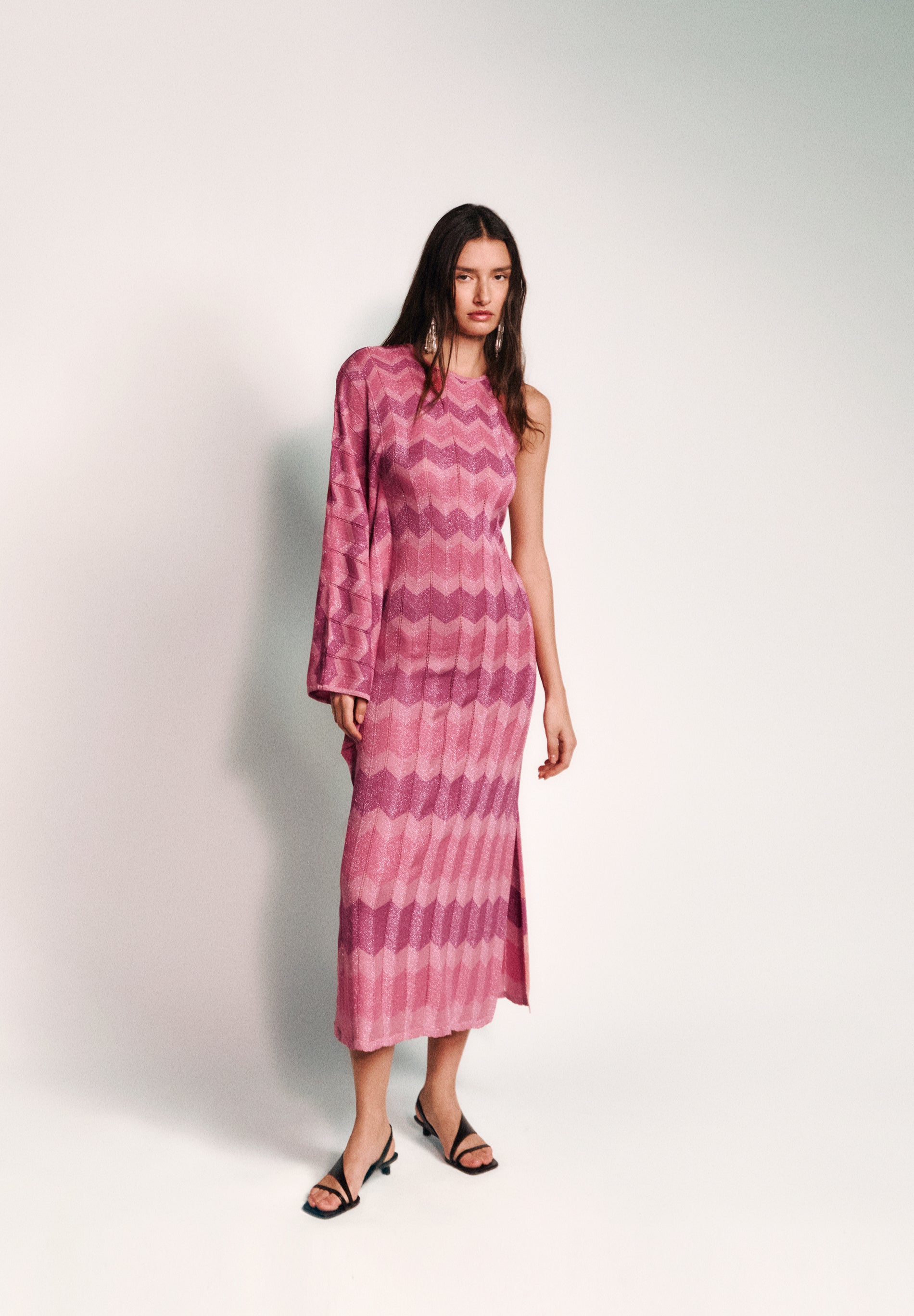 SCZIGGY ASY KNIT DRESS